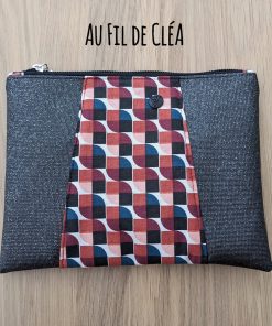 Pochette Zoé simili noir
