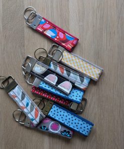 Porte-clé suédine/coton surprise