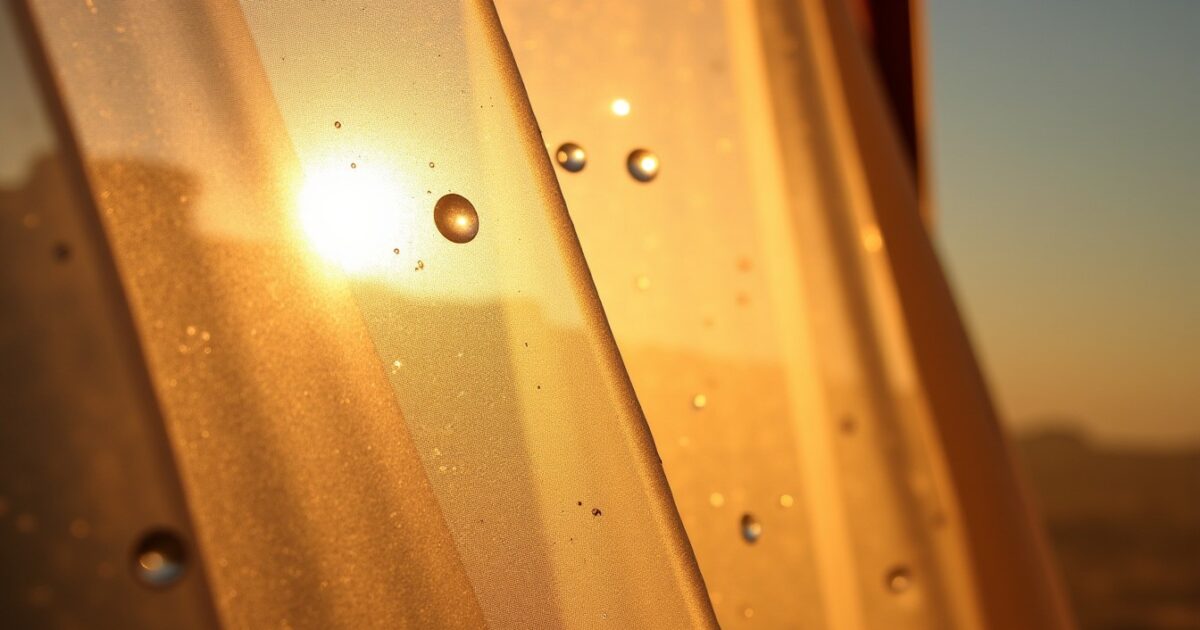 Contre-jour et tissus translucides : quand la lumière solaire sublime la finesse des matières