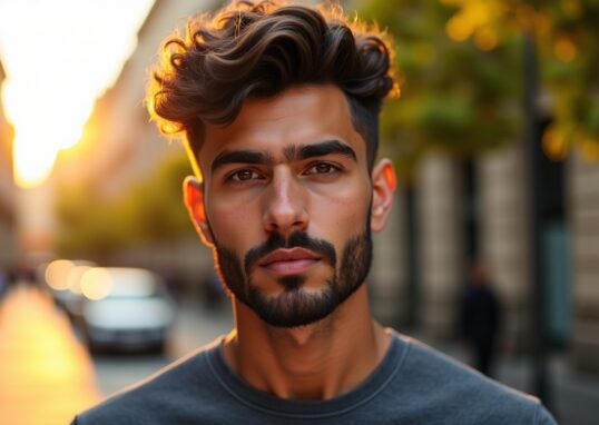 Dégradé espagnol pour homme : tendances courtes, bouclées et contemporaines