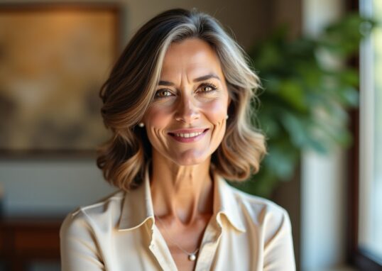 Coupe effilée pour femmes de 50 à 60 ans : inspirations élégantes pour cheveux mi-longs