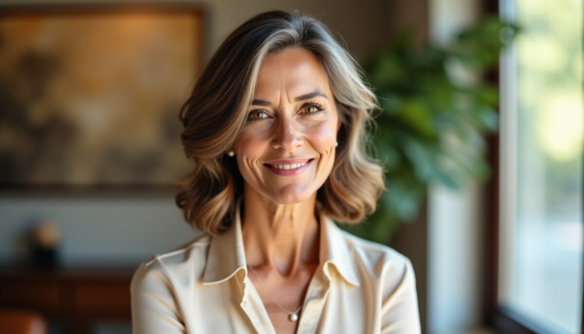 Coupe effilée pour femmes de 50 à 60 ans : inspirations élégantes pour cheveux mi-longs